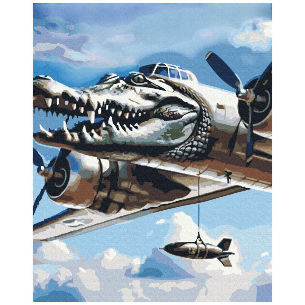 Картина по номерам "Bombardino Crocodile", 40x50 см, Brushme - № 1 Картина по номерам "Bombardino Crocodile", 40x50 см, Brushme - № 1