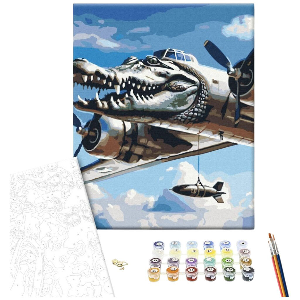Картина по номерам "Bombardino Crocodile", 40x50 см, Brushme - № 2 Картина по номерам "Bombardino Crocodile", 40x50 см, Brushme - № 2