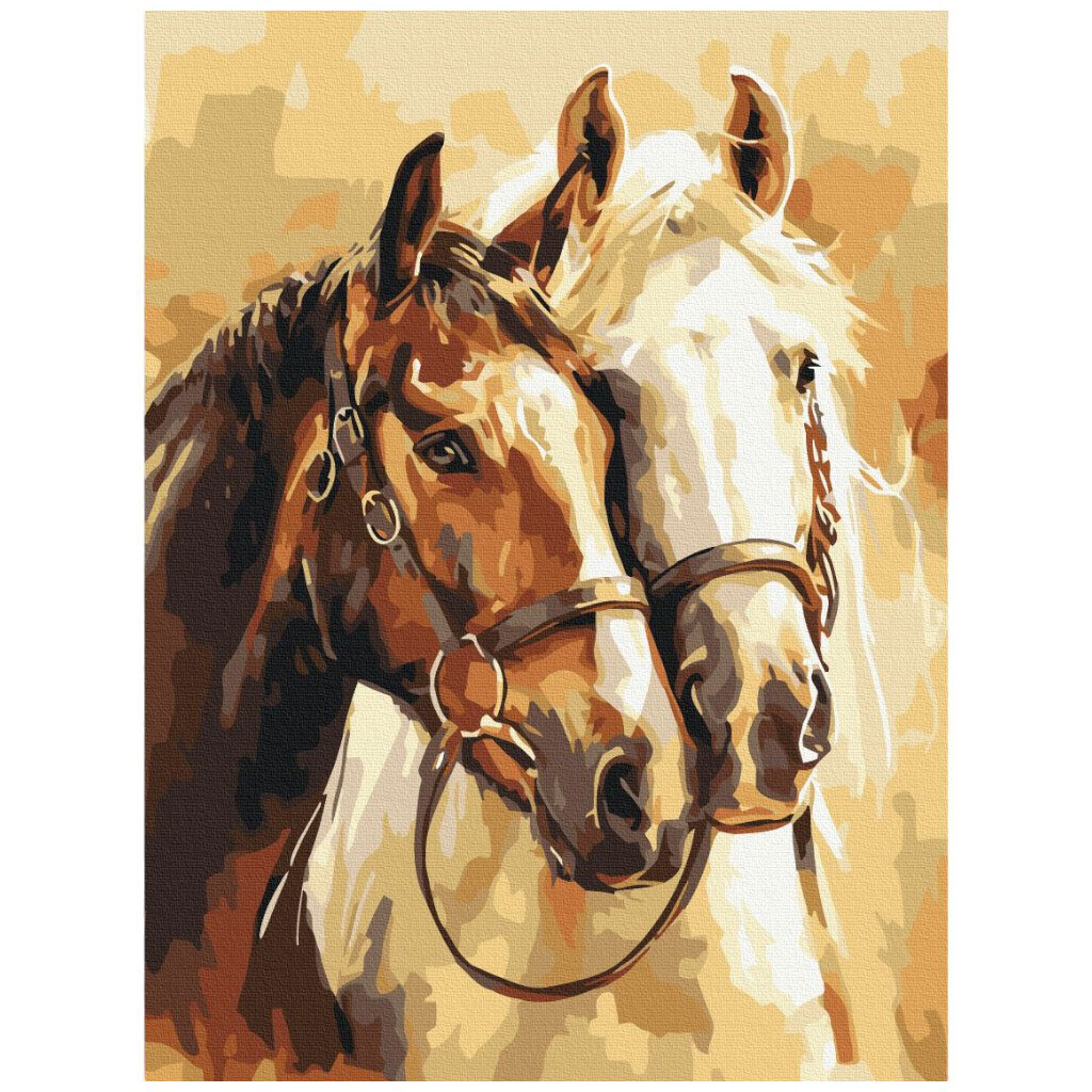 Картина за номерами "Шляхетні коні", 30x40 см, Brushme - № 1 Картина за номерами "Шляхетні коні", 30x40 см, Brushme - № 1