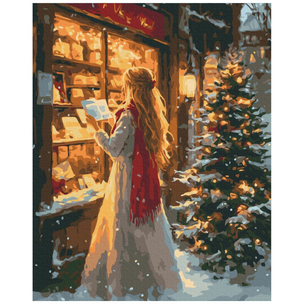 Картина по номерам "Время новогодних чудес", 40x50 см, Brushme - № 1 Картина по номерам "Время новогодних чудес", 40x50 см, Brushme - № 1