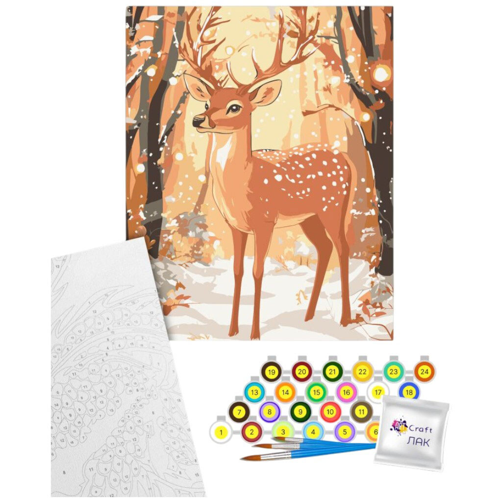 Картина по номерам "Лесной король", 40х50 см, Art Craft - № 2 Картина по номерам "Лесной король", 40х50 см, Art Craft - № 2