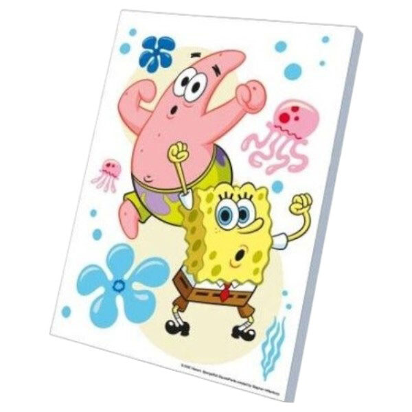 Картина по номерам "Губка Боб: Пора танцевать!", 30х40 см, Qbee - № 1 Картина по номерам "Губка Боб: Пора танцевать!", 30х40 см, Qbee - № 1