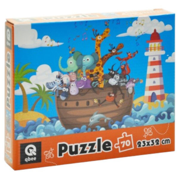 Пазлы "Зверюшки на кораблике", 70 элм., Qbee - № 2 Пазлы "Зверюшки на кораблике", 70 элм., Qbee - № 2