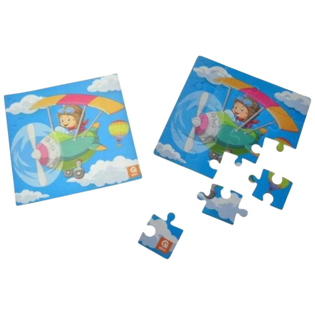 Пазлы фомовые магнитные "Юный пилот", 16 элм., Qbee - № 2 Пазлы фомовые магнитные "Юный пилот", 16 элм., Qbee - № 2