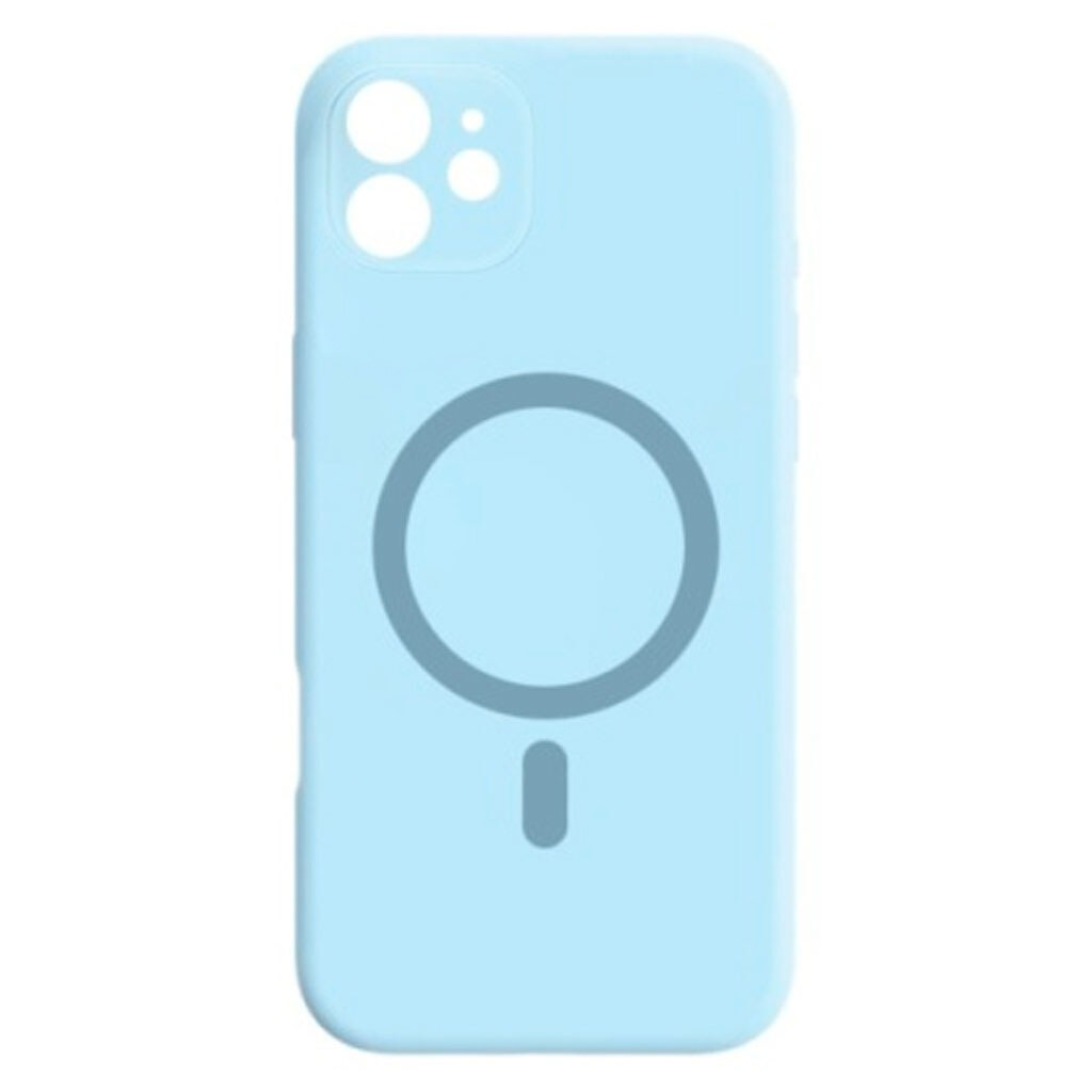 Чехол (накладка) Apple iPhone 12, Air Beats Wide Strip Full Camera, MagSafe, Синий - № 1 Чехол (накладка) Apple iPhone 12, Air Beats Wide Strip Full Camera, MagSafe, Синий - № 1