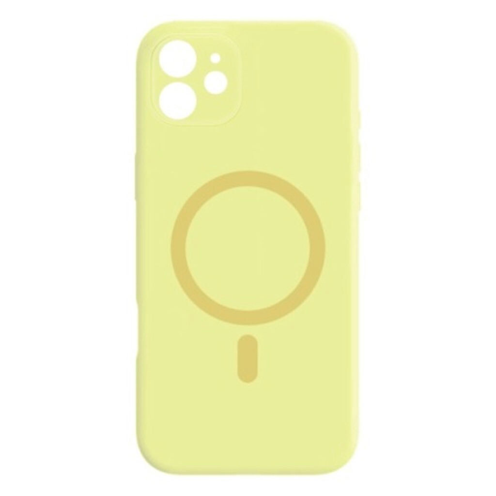 Чехол (накладка) Apple iPhone 12, Air Beats Wide Strip Full Camera, MagSafe, Желтый - № 1 Чехол (накладка) Apple iPhone 12, Air Beats Wide Strip Full Camera, MagSafe, Желтый - № 1