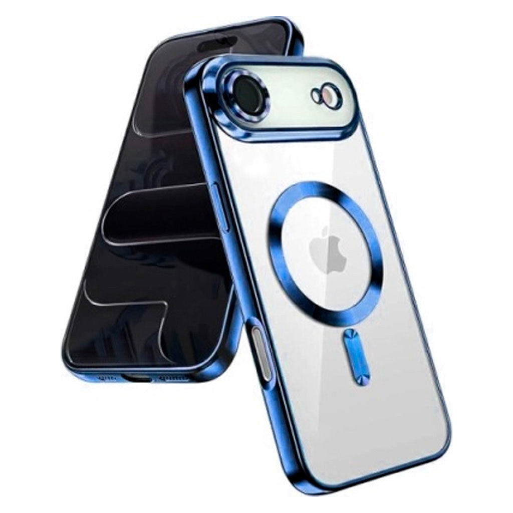 Чехол (накладка) Apple iPhone 17 Air, Metallic Full Camera, MagSafe, Синий - № 1 Чехол (накладка) Apple iPhone 17 Air, Metallic Full Camera, MagSafe, Синий - № 1