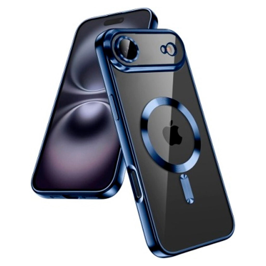 Чохол (накладка) Apple iPhone 17 Air, Metallic Full Camera Matte, Dark Blue, MagSafe, Синій - № 1 Чохол (накладка) Apple iPhone 17 Air, Metallic Full Camera Matte, Dark Blue, MagSafe, Синій - № 1