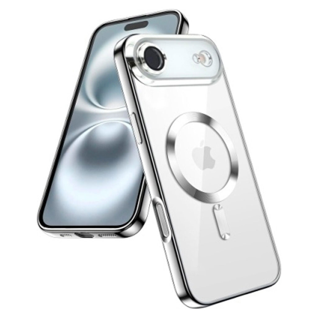 Чехол (накладка) Apple iPhone 17 Air, Metallic Full Camera Matte, MagSafe, Серебряный - № 1 Чехол (накладка) Apple iPhone 17 Air, Metallic Full Camera Matte, MagSafe, Серебряный - № 1