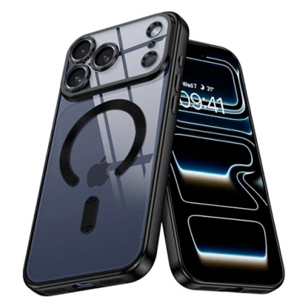 Чохол (накладка) Apple iPhone 17 Pro Max, Metallic Full Camera, MagSafe, Чорний - № 1 Чохол (накладка) Apple iPhone 17 Pro Max, Metallic Full Camera, MagSafe, Чорний - № 1