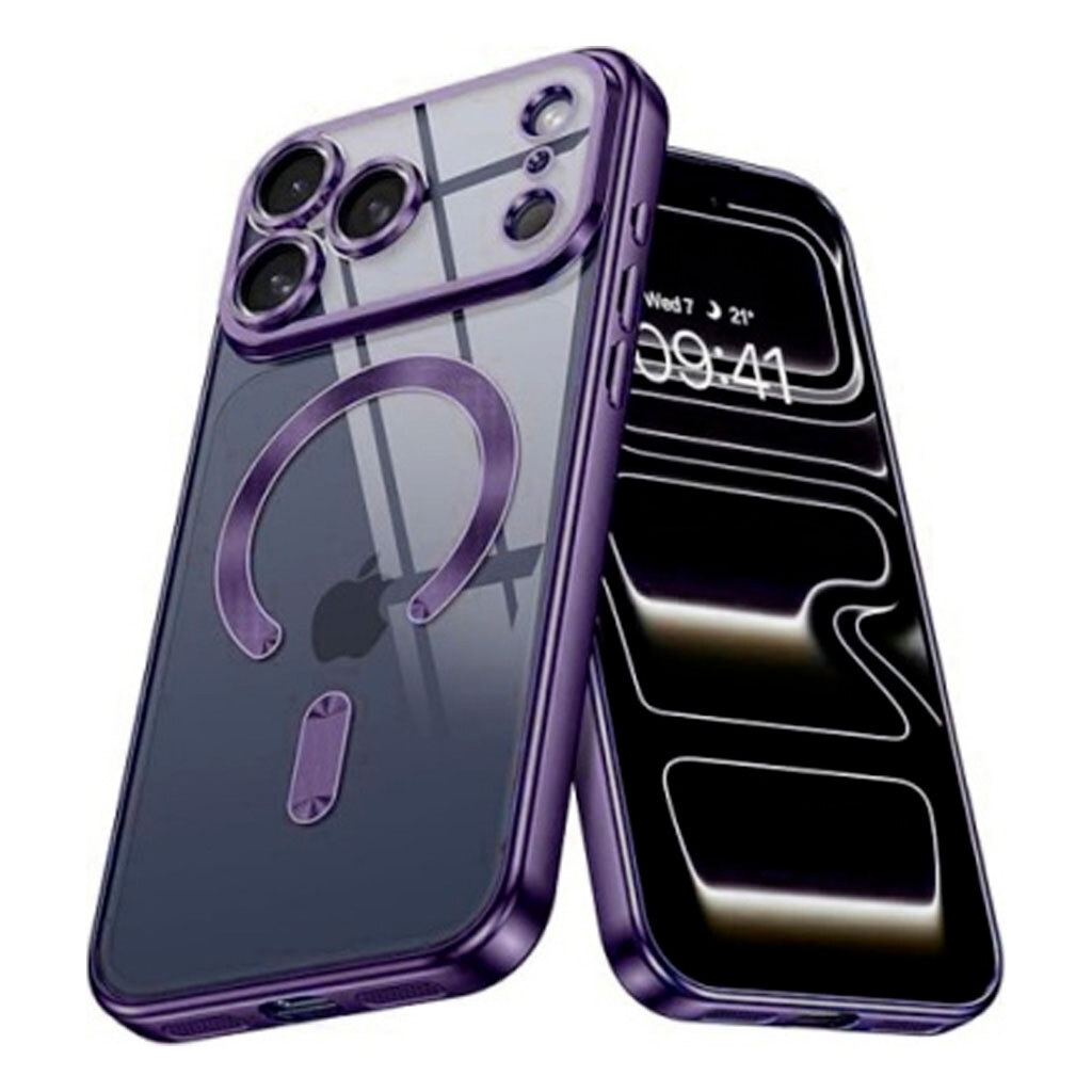 Чохол (накладка) Apple iPhone 17 Pro Max, Metallic Full Camera, Dark Purple, MagSafe, Фіолетовий - № 1 Чохол (накладка) Apple iPhone 17 Pro Max, Metallic Full Camera, Dark Purple, MagSafe, Фіолетовий - № 1