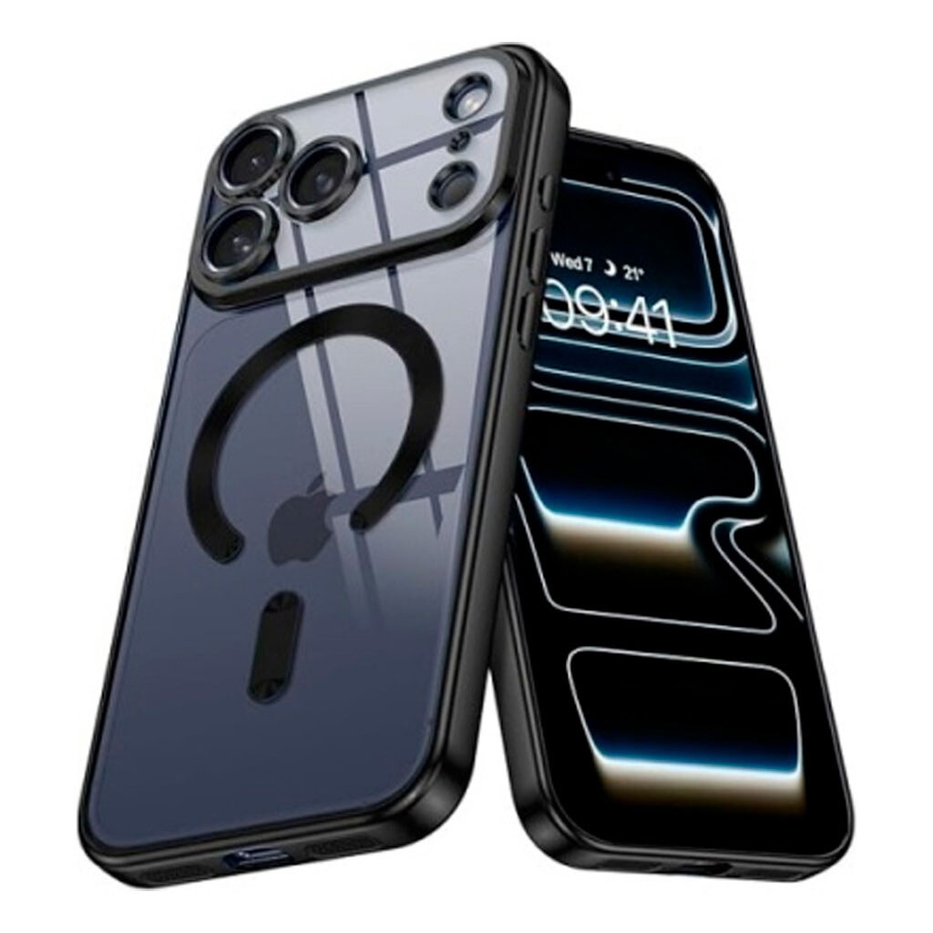 Чехол (накладка) Apple iPhone 17 Pro Max, Metallic Full Camera Matte, MagSafe, Черный - № 1 Чехол (накладка) Apple iPhone 17 Pro Max, Metallic Full Camera Matte, MagSafe, Черный - № 1