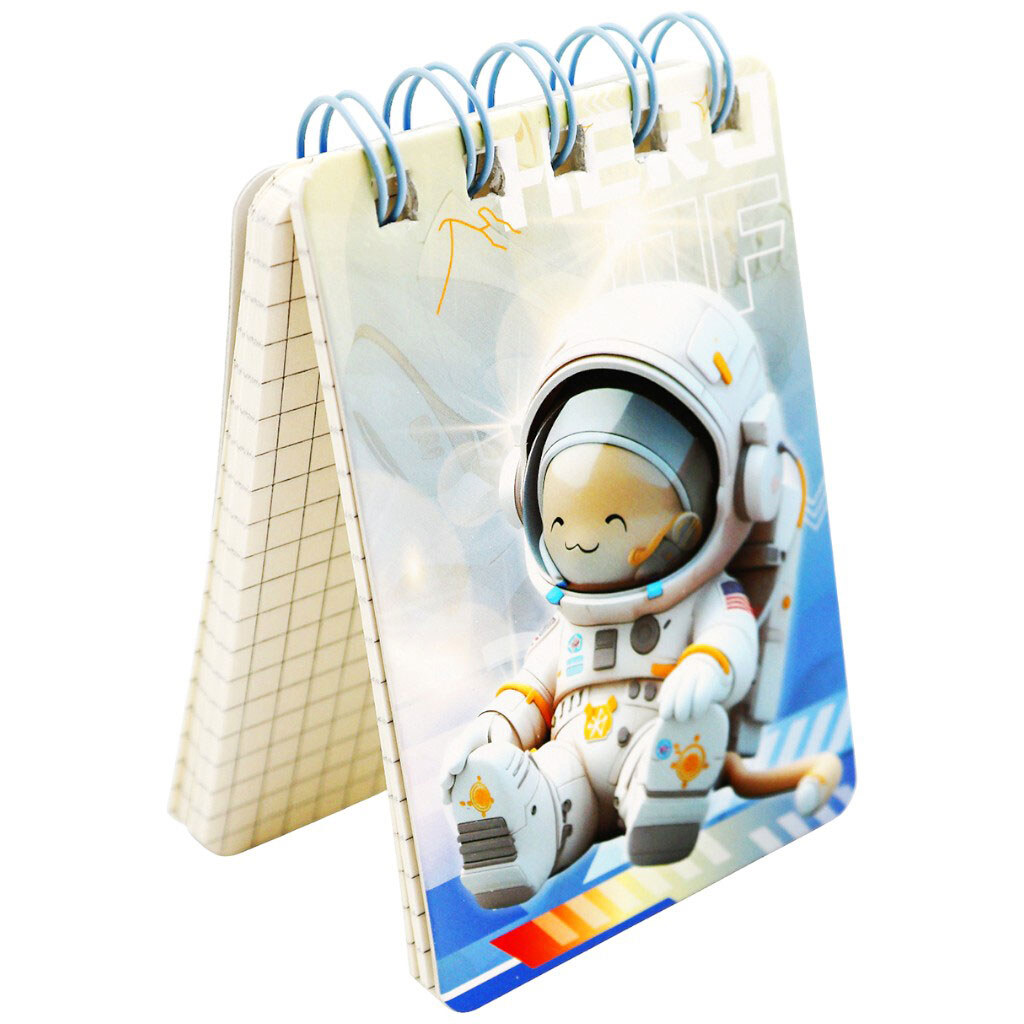 Блокнот А7 на спіралі "Астронавт", 60 арк. - № 2 Блокнот А7 на спіралі "Астронавт", 60 арк. - № 2