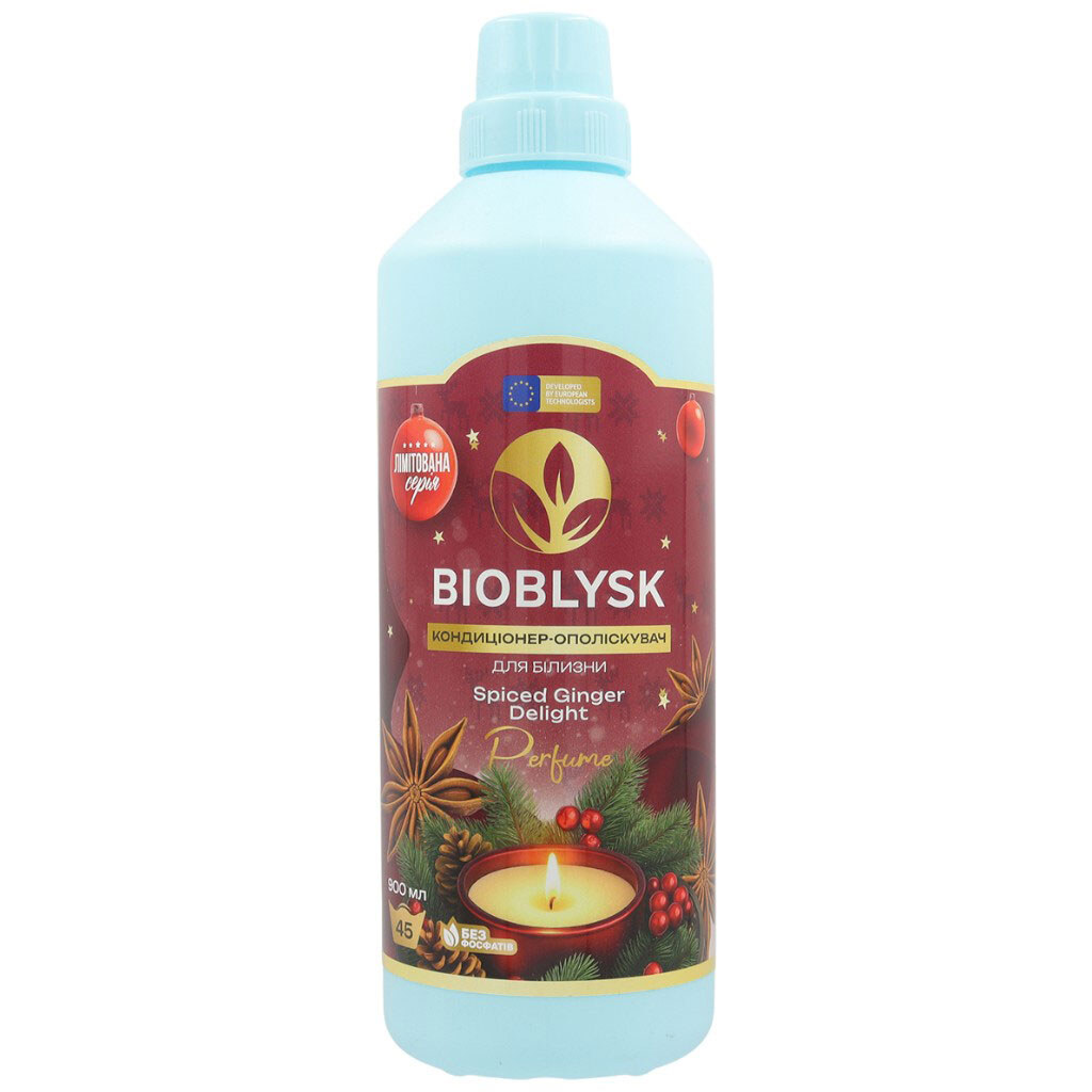 Кондиціонер-ополіскувач для білизни парфумований BioBlysk Spiced Ginger, 900 мл - № 1 Кондиціонер-ополіскувач для білизни парфумований BioBlysk Spiced Ginger, 900 мл - № 1
