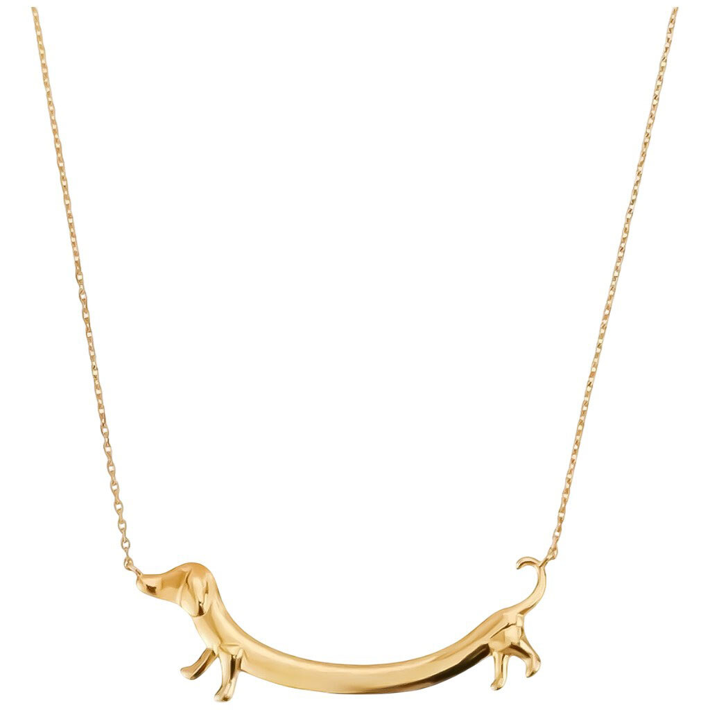 Цепочка на шею женская металлическая с подвеской "Песик" - № 2 Цепочка на шею женская металлическая с подвеской "Песик" - № 2