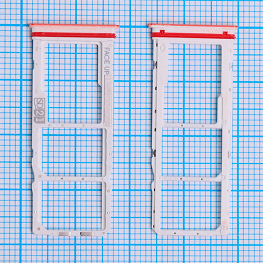 Держатель SIM-карты Motorola XT2421 Moto G04, С разъемом на карту памяти, Оранжевый - № 2 Держатель SIM-карты Motorola XT2421 Moto G04, С разъемом на карту памяти, Оранжевый - № 2