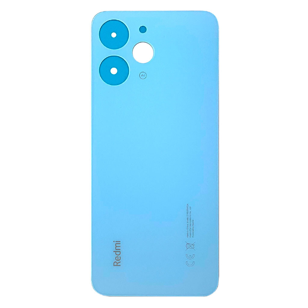 Задняя крышка Xiaomi Redmi 12, High quality, Голубой - № 1 Задняя крышка Xiaomi Redmi 12, High quality, Голубой - № 1
