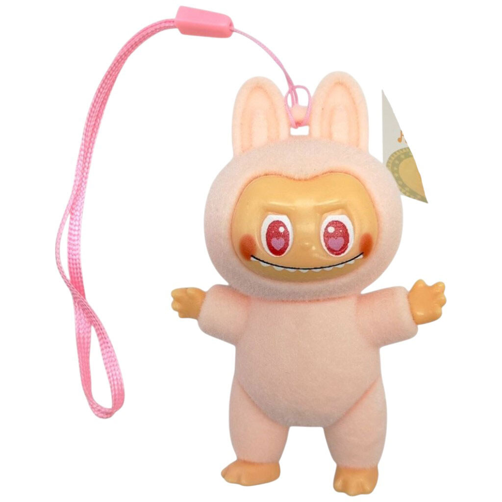 Вельветовая игрушка кукла LABUBU движущая голова ручки ножки в коробке, 16 см, Mic - № 1 Вельветовая игрушка кукла LABUBU движущая голова ручки ножки в коробке, 16 см, Mic - № 1