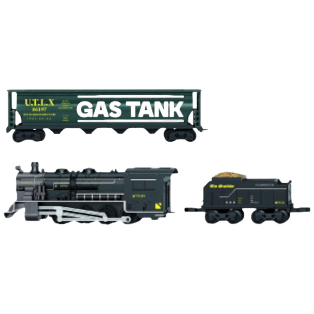 Залізниця: 15 елементів, 2 вантажні вагони, звук, підсвічування, в коробці, FenFa - № 1 Залізниця: 15 елементів, 2 вантажні вагони, звук, підсвічування, в коробці, FenFa - № 1