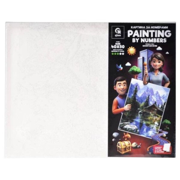 Картина по номерам "Весенние нарциссы", с деревянной подставкой, 40х50 см, Qbee - № 4 Картина по номерам "Весенние нарциссы", с деревянной подставкой, 40х50 см, Qbee - № 4