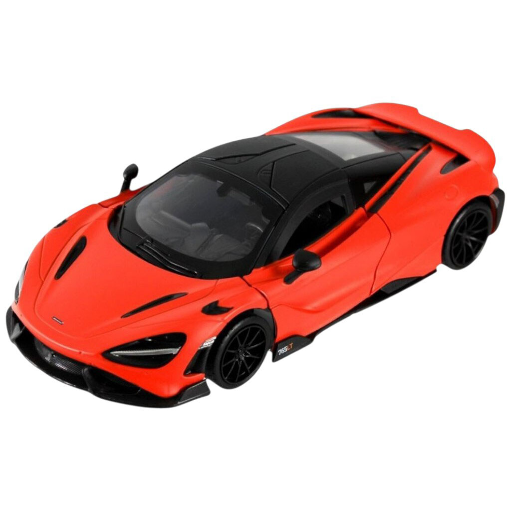 Машина мет. 1:24 "McLaren 765 LT", батар., світло, звук, відкр. двері, короб. 24,5x12x10см, Автопром - № 1 Машина мет. 1:24 "McLaren 765 LT", батар., світло, звук, відкр. двері, короб. 24,5x12x10см, Автопром - № 1