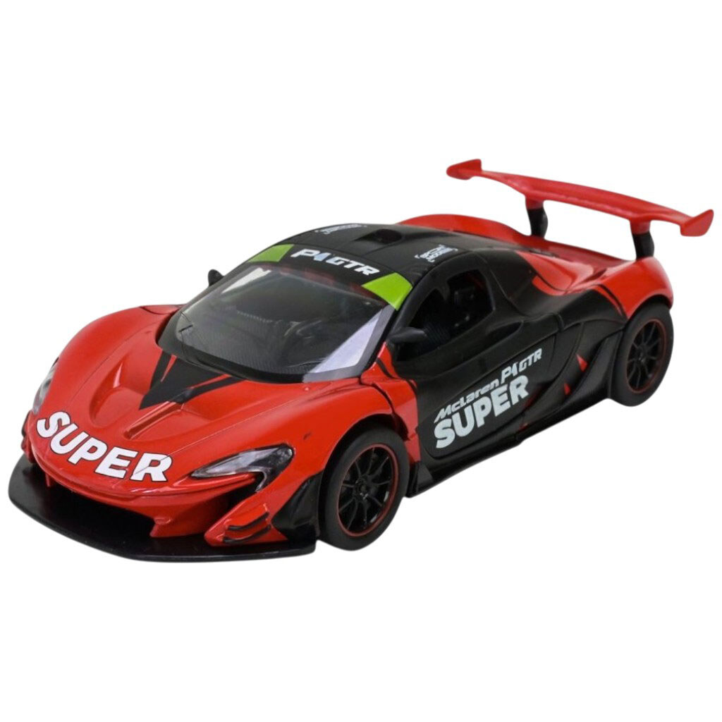Машина мет. 1:31 "Mclaren P1 GTR", батар., світло, звук, відкр. двері, кор. 18x9x8см, Автопром - № 1 Машина мет. 1:31 "Mclaren P1 GTR", батар., світло, звук, відкр. двері, кор. 18x9x8см, Автопром - № 1