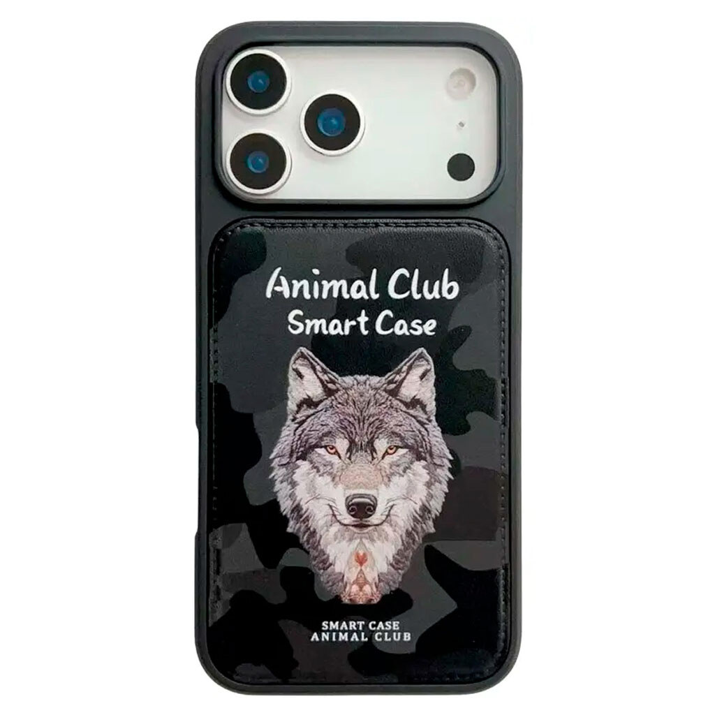 Чохол (накладка) Apple iPhone 17, Animal Club, Чорний - № 2 Чохол (накладка) Apple iPhone 17, Animal Club, Чорний - № 2
