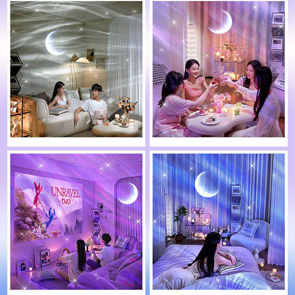 Нічник Galaxy Moon E24, Білий - № 4 Нічник Galaxy Moon E24, Білий - № 4