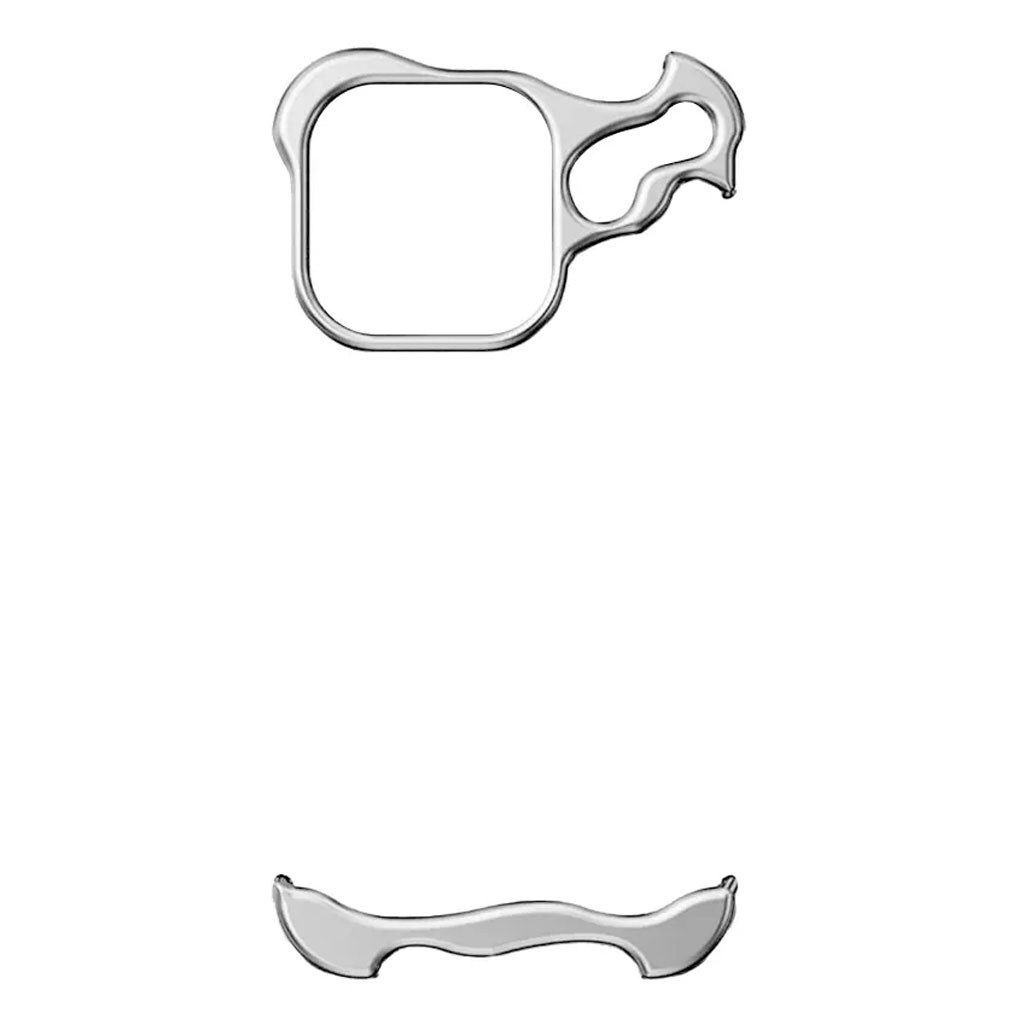 Чохол (накладка) Apple iPhone 17 Pro, Minimalist Metal, Срібний - № 2 Чохол (накладка) Apple iPhone 17 Pro, Minimalist Metal, Срібний - № 2