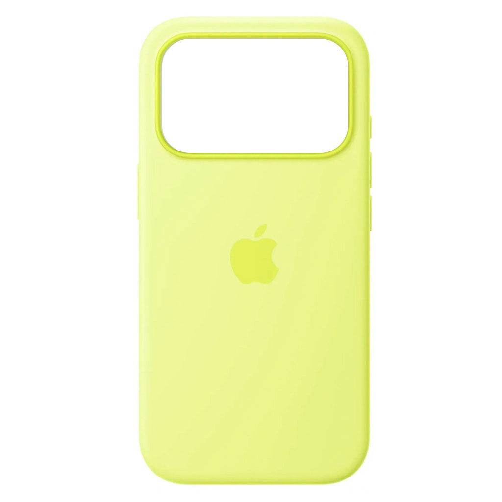 Чохол (накладка) Apple iPhone 17 Pro, Original Silicon Case, Neon Yellow, MagSafe, Жовтий - № 1 Чохол (накладка) Apple iPhone 17 Pro, Original Silicon Case, Neon Yellow, MagSafe, Жовтий - № 1