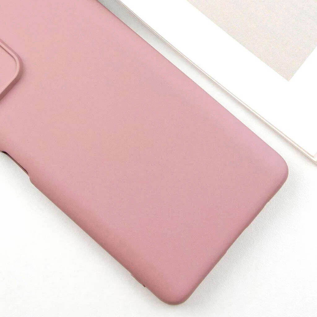 Чохол (накладка) Motorola G55, GETMAN Liquid Silk, Сірий - № 5 Чохол (накладка) Motorola G55, GETMAN Liquid Silk, Сірий - № 5