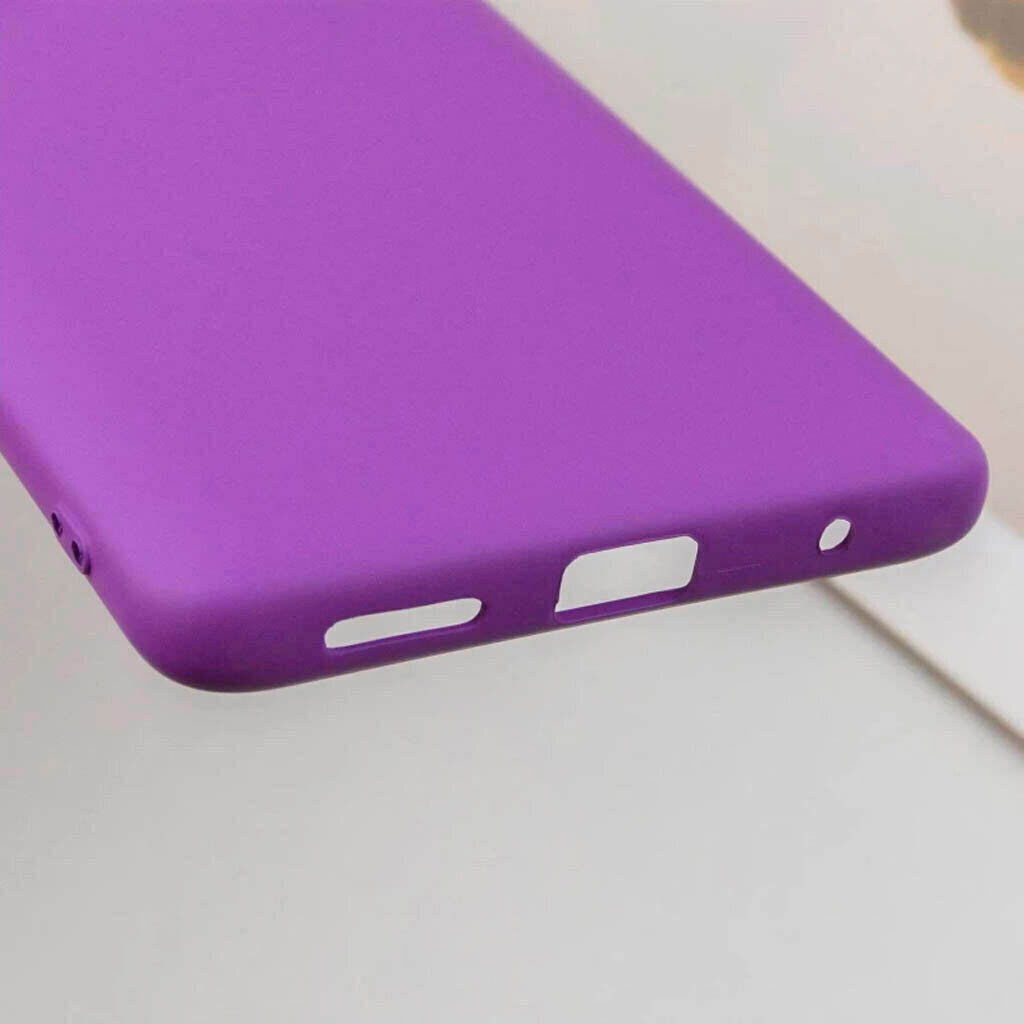 Чохол (накладка) Motorola G55, GETMAN Liquid Silk, Фіолетовий - № 4 Чохол (накладка) Motorola G55, GETMAN Liquid Silk, Фіолетовий - № 4