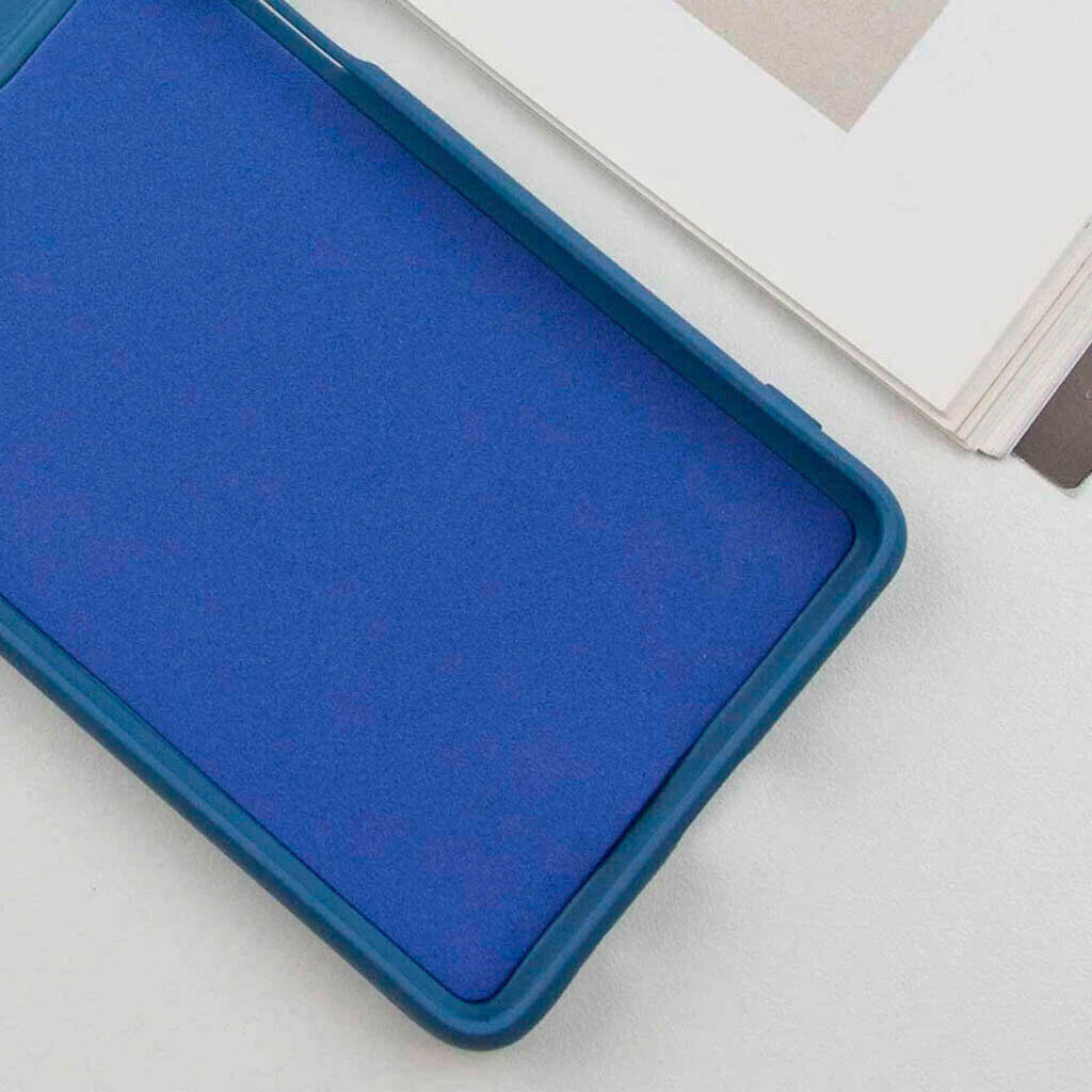 Чехол (накладка) Motorola Moto G86 5G, GETMAN Liquid Silk, Deep Navy, Синий - № 2 Чехол (накладка) Motorola Moto G86 5G, GETMAN Liquid Silk, Deep Navy, Синий - № 2