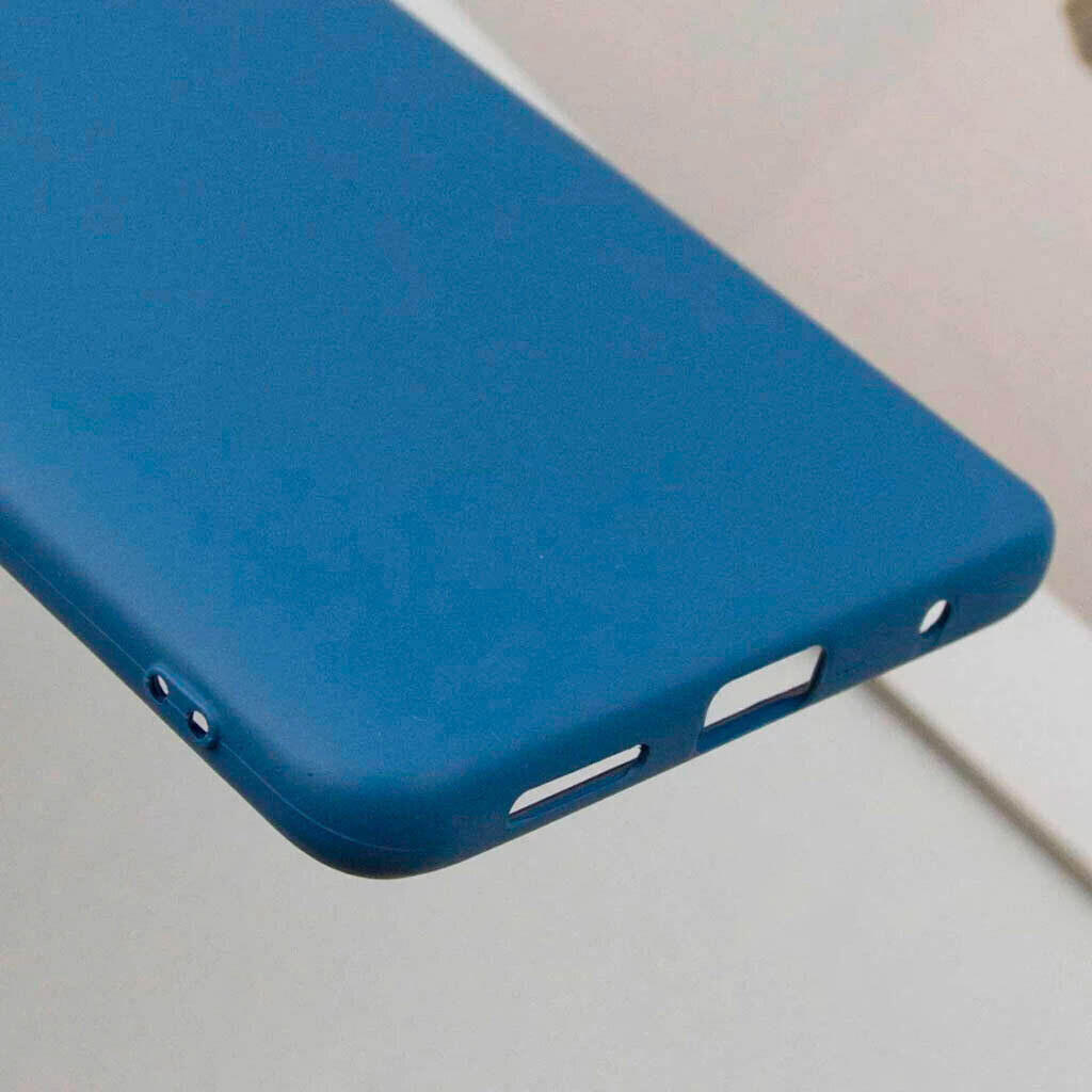 Чехол (накладка) Motorola Moto G86 5G, GETMAN Liquid Silk, Deep Navy, Синий - № 4 Чехол (накладка) Motorola Moto G86 5G, GETMAN Liquid Silk, Deep Navy, Синий - № 4