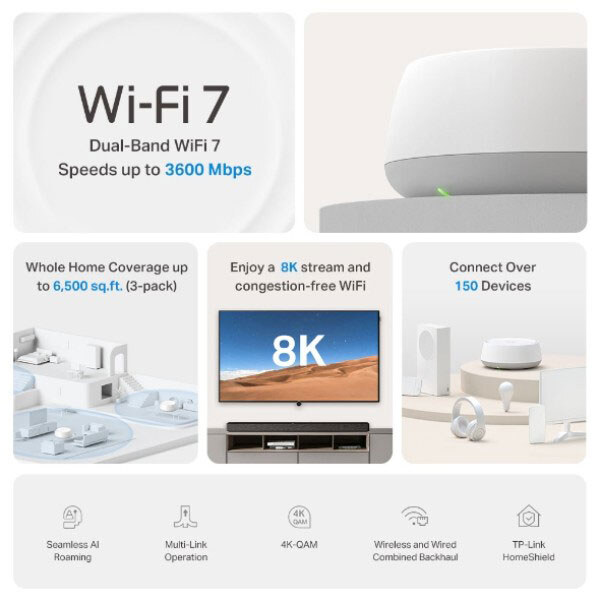 WiFi Mesh-система TP-Link Deco BE22, Белый - № 3 WiFi Mesh-система TP-Link Deco BE22, Белый - № 3