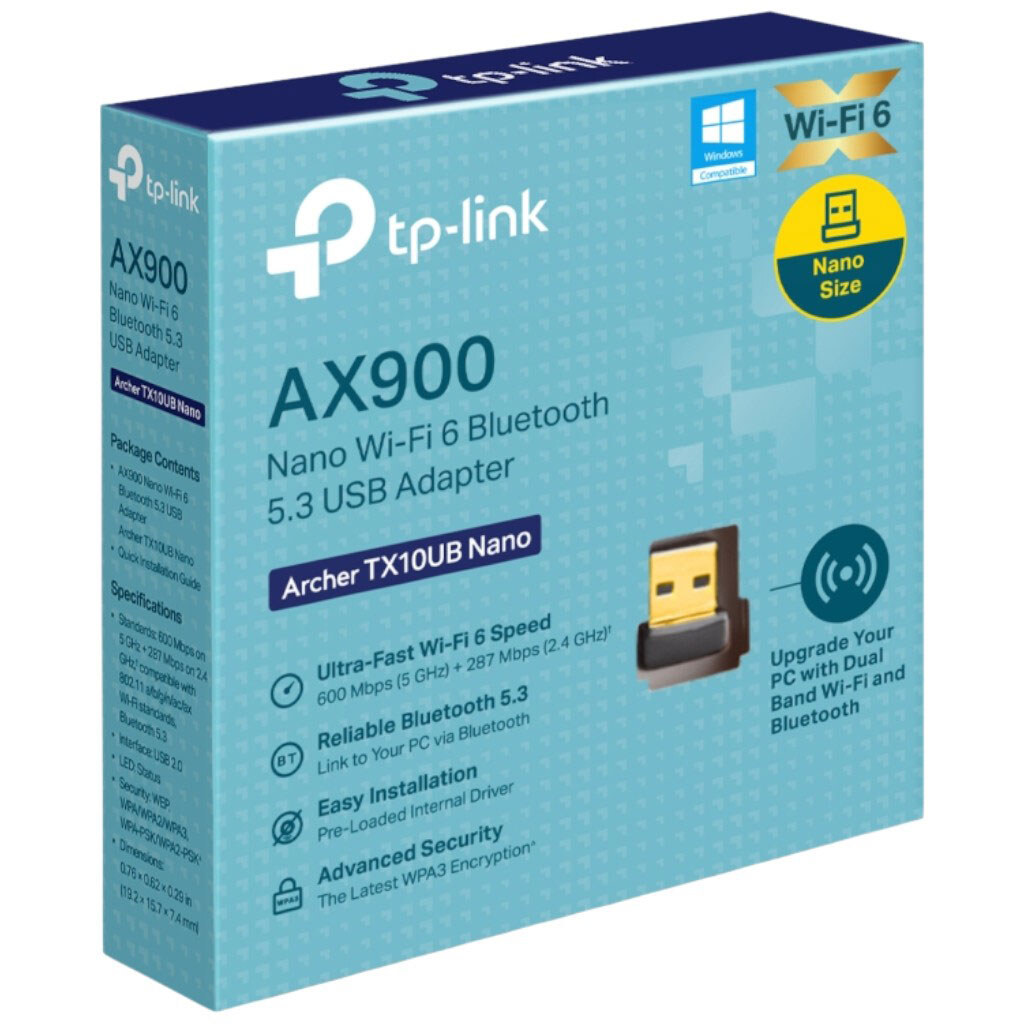 Wi-Fi адаптер TP-Link Archer TX10UB Nano - № 11 Wi-Fi адаптер TP-Link Archer TX10UB Nano - № 11