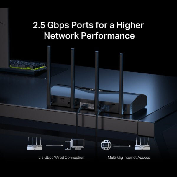 Беспроводной маршрутизатор Mercusys MR27BE, Черный - № 7 Беспроводной маршрутизатор Mercusys MR27BE, Черный - № 7