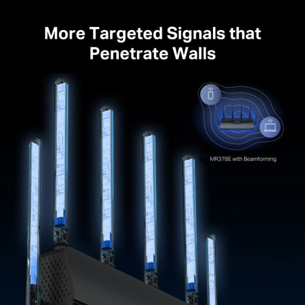Беспроводной маршрутизатор Mercusys MR37BE, Черный - № 7 Беспроводной маршрутизатор Mercusys MR37BE, Черный - № 7