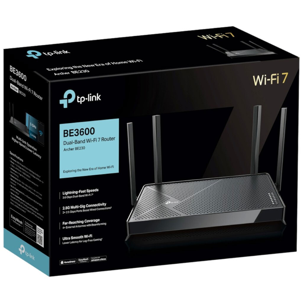 Беспроводной маршрутизатор TP-Link Archer BE230, Черный - № 9 Беспроводной маршрутизатор TP-Link Archer BE230, Черный - № 9