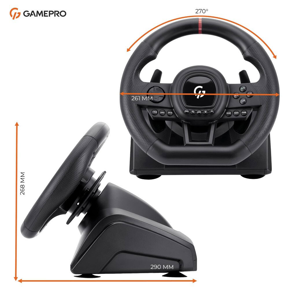 Кермо GamePro RW038PM, Чорний - № 18 Кермо GamePro RW038PM, Чорний - № 18