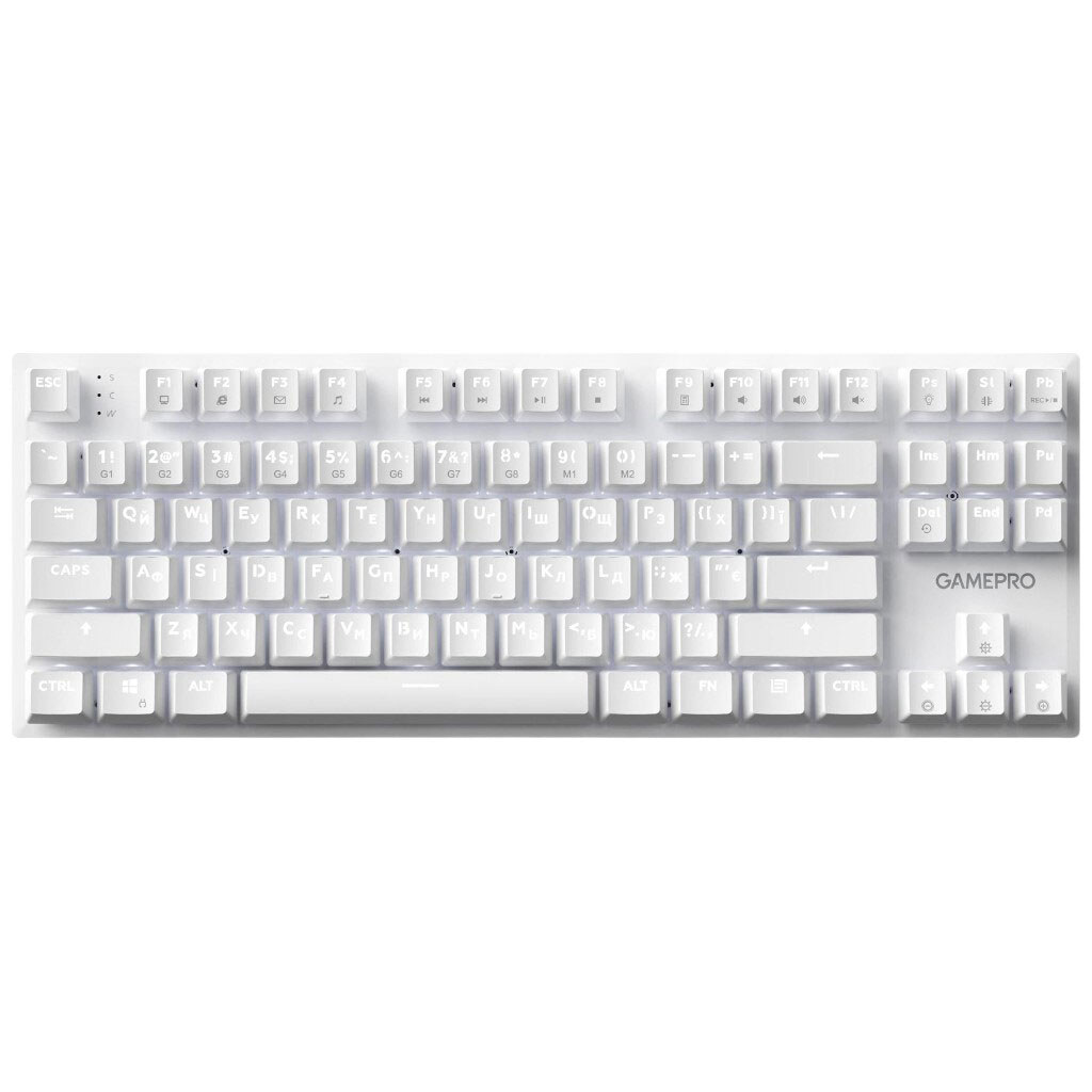 Клавіатура GamePro Genesis Joker MK124W Outemu, Білий - № 1 Клавіатура GamePro Genesis Joker MK124W Outemu, Білий - № 1