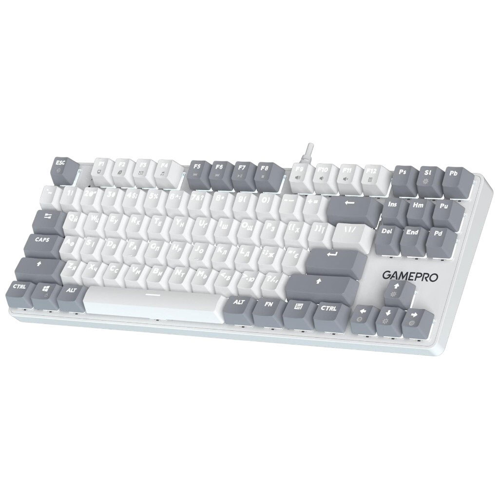 Клавиатура GamePro Genesis Metallic MK110W Outemu, Белый - № 2 Клавиатура GamePro Genesis Metallic MK110W Outemu, Белый - № 2