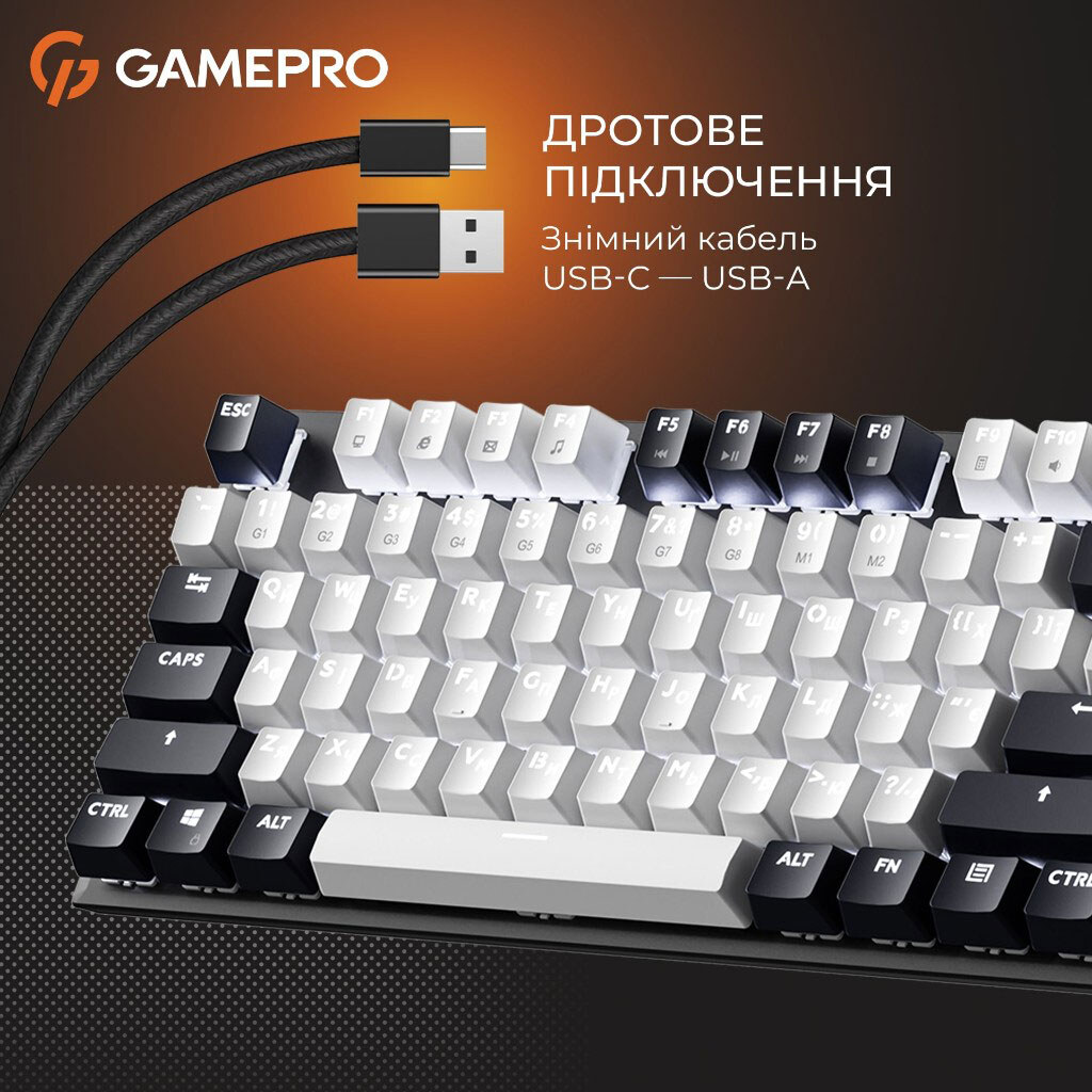 Клавиатура GamePro Genesis Metallic MK144B Outemu, Черный - № 7 Клавиатура GamePro Genesis Metallic MK144B Outemu, Черный - № 7