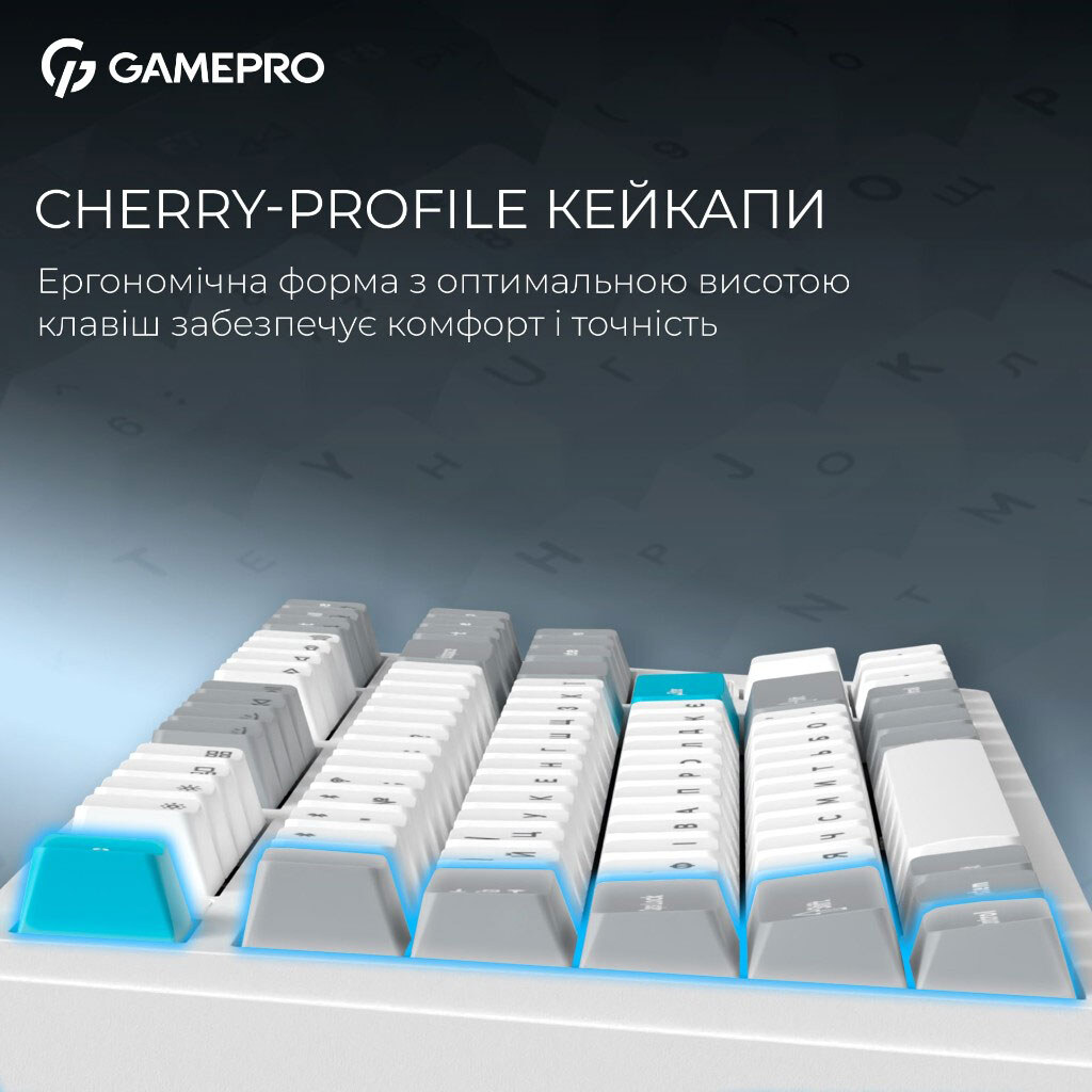 Клавіатура GamePro Asgard Ragnar Keychron Super, Білий - № 13 Клавіатура GamePro Asgard Ragnar Keychron Super, Білий - № 13
