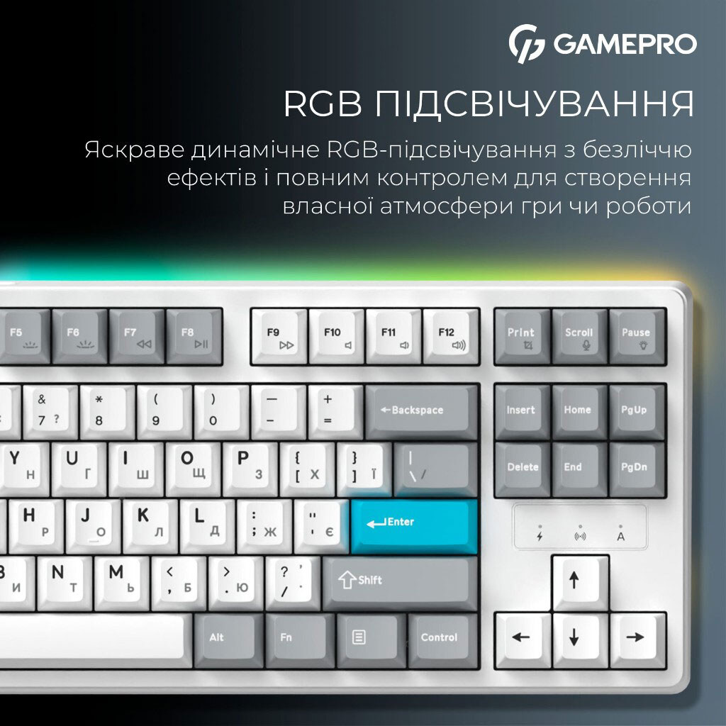 Клавіатура GamePro Asgard Ragnar Keychron Super, Білий - № 15 Клавіатура GamePro Asgard Ragnar Keychron Super, Білий - № 15