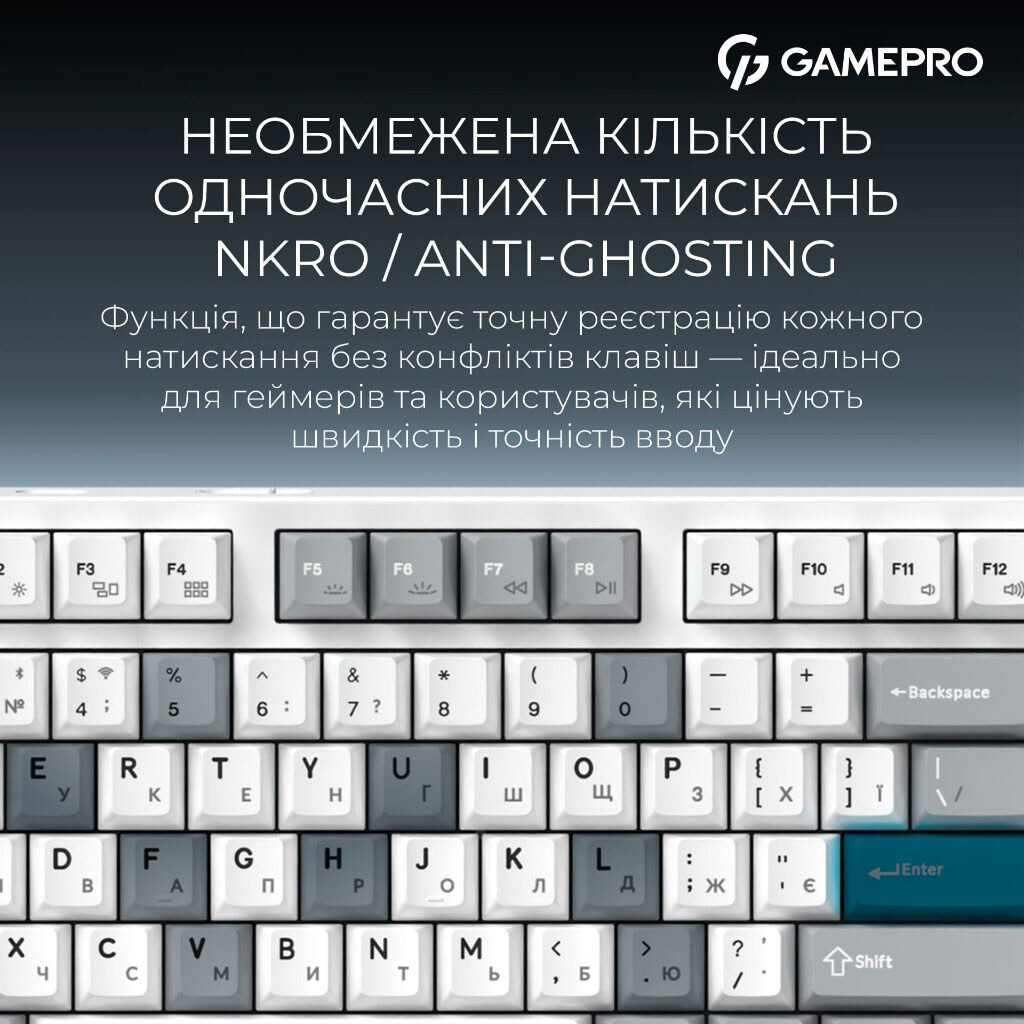 Клавіатура GamePro Asgard Ragnar Keychron Super, Білий - № 16 Клавіатура GamePro Asgard Ragnar Keychron Super, Білий - № 16