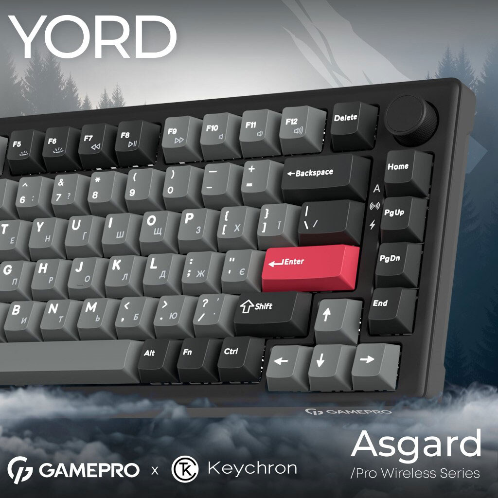 Клавиатура GamePro Asgard Yord Keychron Super, Черный - № 6 Клавиатура GamePro Asgard Yord Keychron Super, Черный - № 6