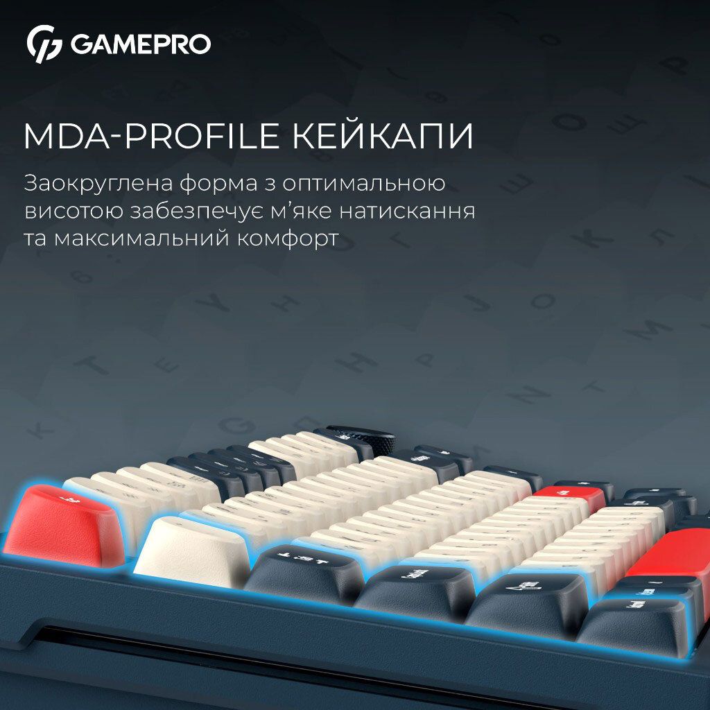 Клавіатура GamePro Asgard Yord Keychron Super, Синій - № 14 Клавіатура GamePro Asgard Yord Keychron Super, Синій - № 14