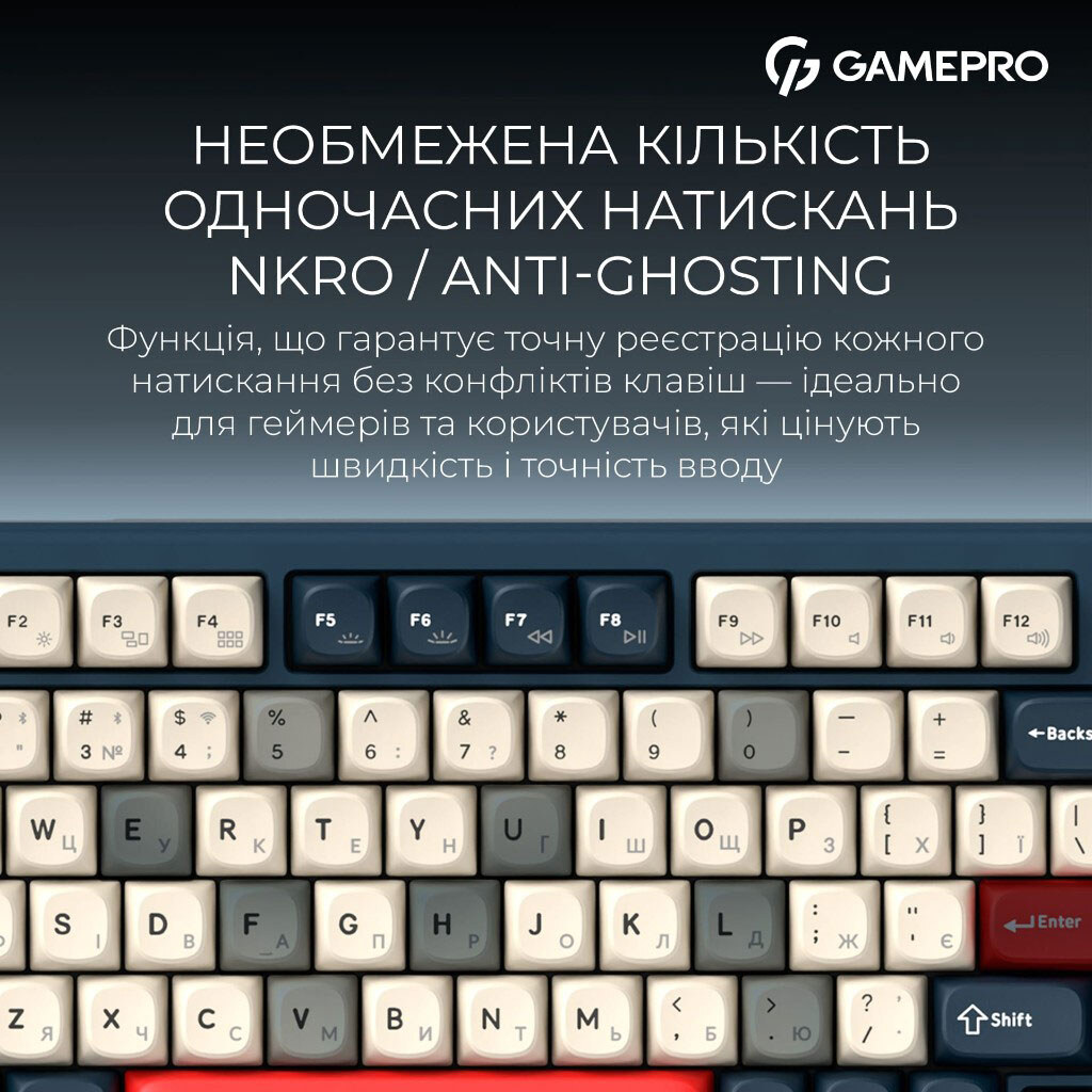 Клавіатура GamePro Asgard Yord Keychron Super, Синій - № 17 Клавіатура GamePro Asgard Yord Keychron Super, Синій - № 17