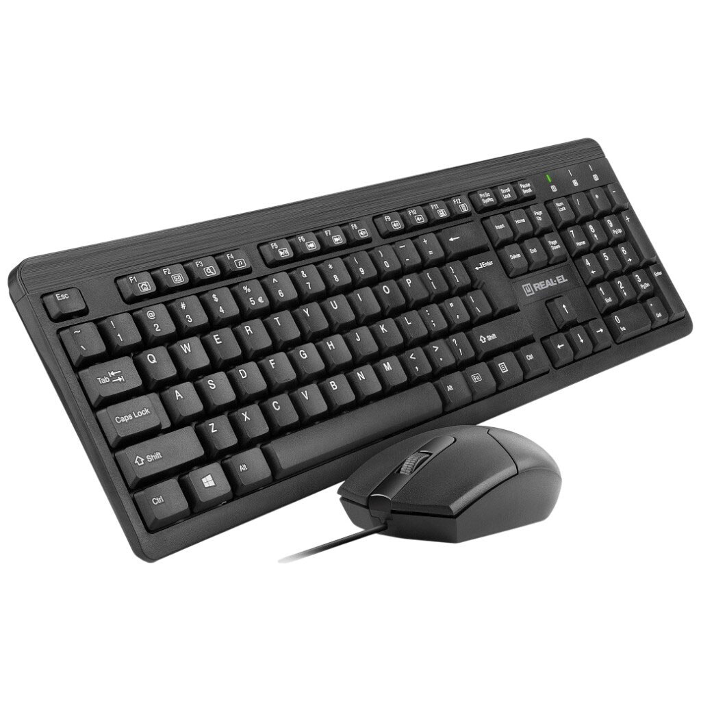 Клавиатура и мышь REAL-EL Standard 504 Kit, Черный - № 2 Клавиатура и мышь REAL-EL Standard 504 Kit, Черный - № 2